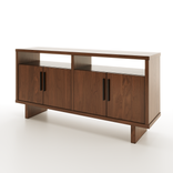 Open Top Shelf Wooden Dining Room Buffet Table 2 small