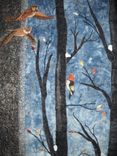 Wintry Woods  Art Quilt 1 small