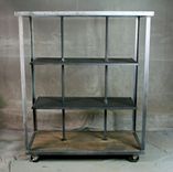 Industrial Retail Fixture - Display Shelving. Rustic Clothing Rack. Reclaimed Wood And Steel. 8 small