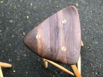 Wharton Esherick Style Wood Counter Stools 4 small