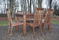 Solid Walnut Dining Set 2 small