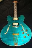 Hawkins Hb-35 Hollow Body Electric Guitar 5 small