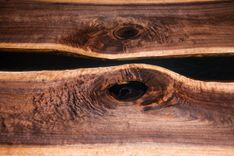 Walnut Live Edge Smoke River 42x96" Dining Table 2 small