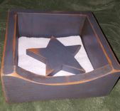 Napkin Box W/ Star 3 small