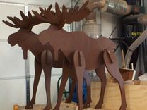 Lawn Moose Decoration 3 small