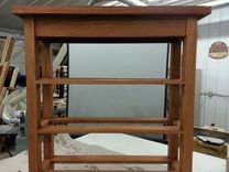 Entrance Way Bench With Shoe Storage Shelves. 1 small