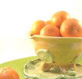 Handmade Ceramic Berry Bowl Colander On Leaf Dish, Fruit Bowl 2 small