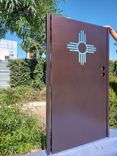 Privacy Metal Zia Symbol Gate #7016 R. O. width 36" by 60" H 1 small