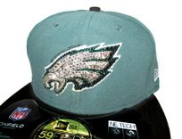 Philadelphia Eagles Nfl Crystallized Snapback Baseball Cap Genuine European Crystals Bedazzled 2 small