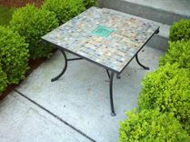 Slate, Wrought Iron Table 1 small