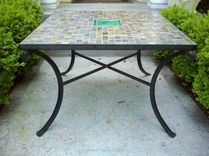 Slate, Wrought Iron Table 4 small
