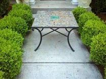 Slate, Wrought Iron Table 5 small