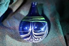 Hand Blown Glass Ornaments 2 small