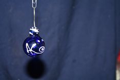 Hand Blown Glass Ornaments 9 small