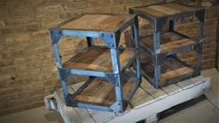 Industrial Barn Wood End Tables 1 small