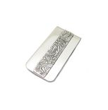 Fathers Day Money Clip - Striped Money Clip - Mens Textured Money Clip - Custom Money Clip 3 small