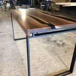 Walnut & Grey Resin Desk 4 small