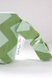 Mini Gusseted Messy Bags (Snack Bags) - Green Chevrons 2 small