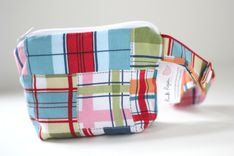 Mini Gusseted Messy Bags (Snack Bags) - Madras Plaid 1 small