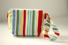 Mini Gusseted Messy Bags (Snack Bags) - Retro Cha Cha Stripe 1 small