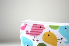 Mini Gusseted Messy Bags (Snack Bags) - Birds In Spring 3 small