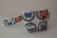 Mini Gusseted Messy Bags (Snack Bags) - Beach Bottlecaps 1 small