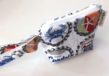 Mini Gusseted Messy Bags (Snack Bags) - Beach Bottlecaps 2 small