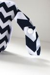 Small Gusseted Messy Bags (Snack Bags) - Navy Chevron 2 small