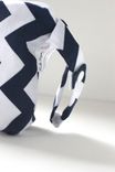 Large Gusseted Messy Bags (Snack Bags) - Navy Chevrons 2 small
