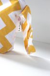 Large Gusseted Messy Bags (Snack Bags) - Yellow Chevron 2 small