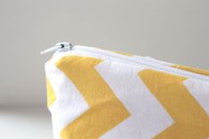 Large Gusseted Messy Bags (Snack Bags) - Yellow Chevron 3 small