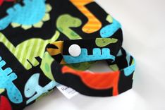 Small Lay Flat Messy Bags (Wet Bags) - Dinosaurs In Bright 2 small