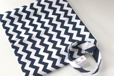 Small Lay Flat Messy Bags (Wet Bags) - Navy Chevron 3 small