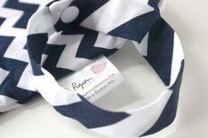 Small Lay Flat Messy Bags (Wet Bags) - Navy Chevron 4 small
