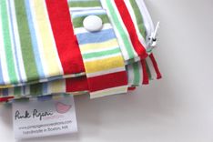 Small Lay Flat Messy Bags (Wet Bags) - Retro Cha Cha Stripe 2 small