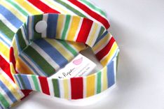Small Lay Flat Messy Bags (Wet Bags) - Retro Cha Cha Stripe 4 small
