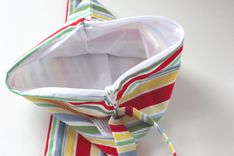Small Lay Flat Messy Bags (Wet Bags) - Retro Cha Cha Stripe 5 small