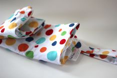 Large Lay Flat Messy Bags (Wet Bags) - Lolli Dot In Play 5 small