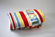 Large Lay Flat Messy Bags (Wet Bags) - Retro Cha Cha Stripe 1 small