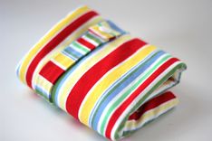 Large Lay Flat Messy Bags (Wet Bags) - Retro Cha Cha Stripe 2 small