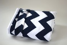 Large Lay Flat Messy Bags (Wet Bags) - Navy Chevrons 2 small