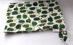 Large Lay Flat Messy Bags (Wet Bags) - Turtles 4 small