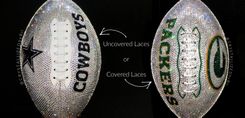 Oakland Raiders Crystallized Football Game Size Nfl Bling Genuine European Crystals Bedazzled 5 small
