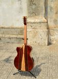 Pinol Guitars And Ukuleles Style Om-000  Solid Cocobolo Rosewood Body / Mahogany Top (Free Shiping) 1 small