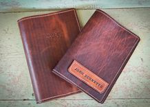Custom Leather Bible Cover With Name Or Initials For 10 X 10 X 2 Inches Or Smaller Book 5 small