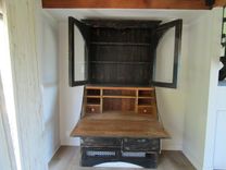 Bookcase Desk Made From Reclaimed Wood In The Usa 4 small