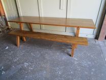 Dining Table And Bench Made From Reclaimed Wood In The Usa 2 small