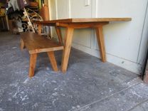 Dining Table And Bench Made From Reclaimed Wood In The Usa 3 small