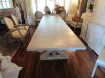 Reclaimed Wood Dining Table And 2 Leaves 1 small