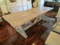 Reclaimed Wood Dining Table And 2 Leaves 3 small